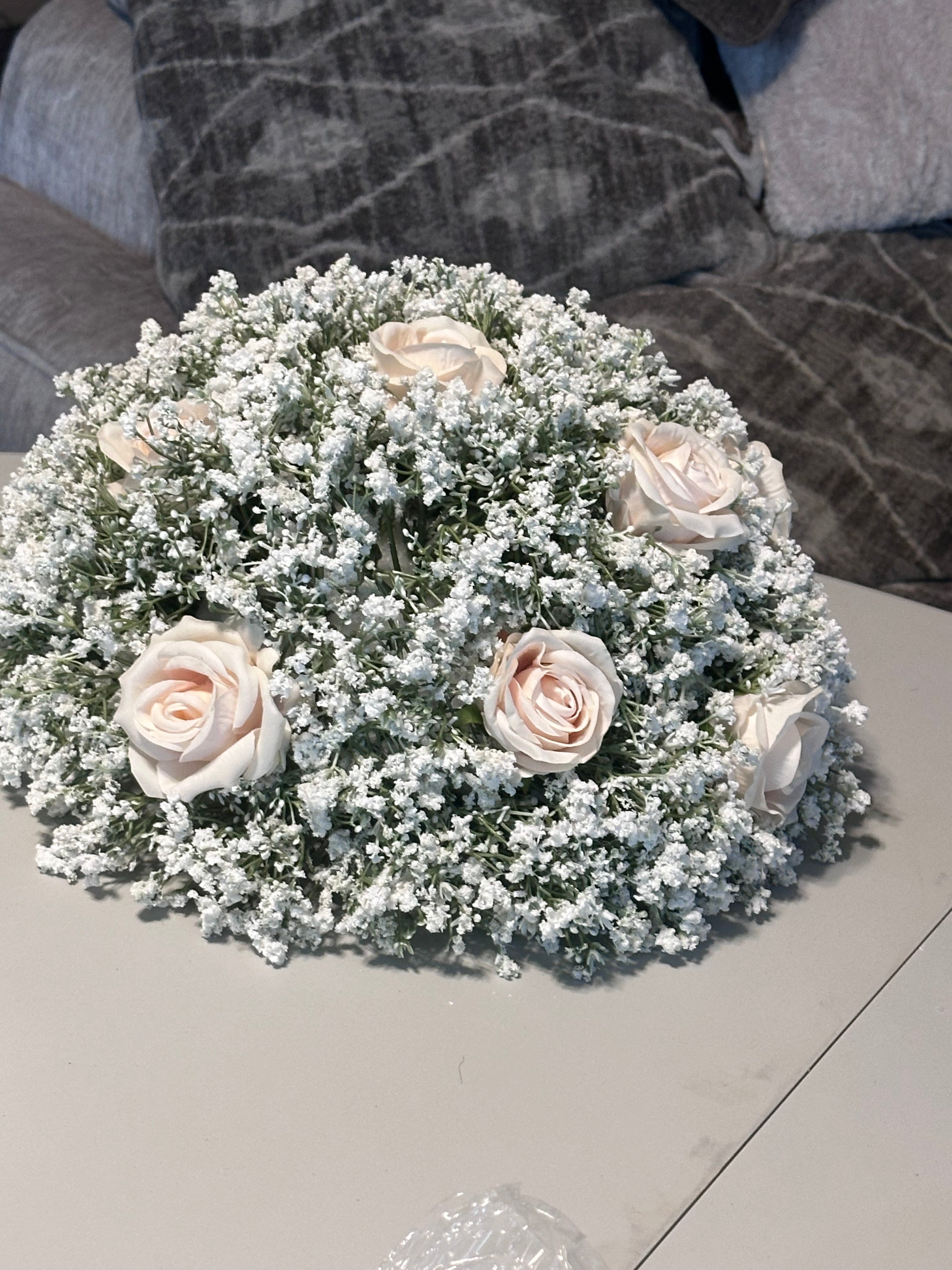 baby breath centerpieces for rent