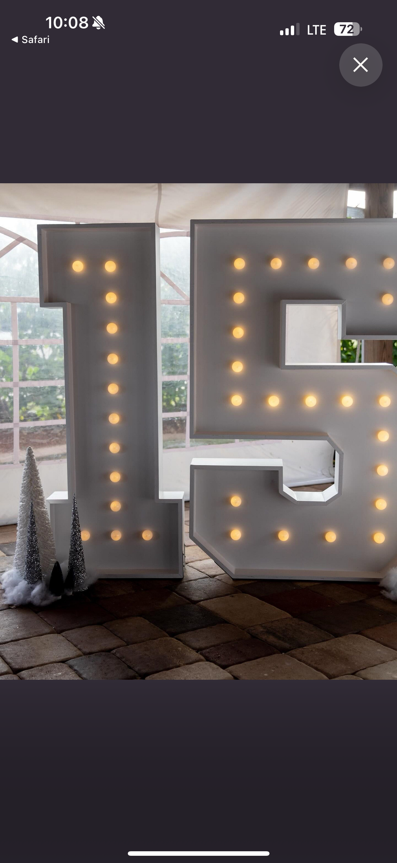 Marquee numbers RENT