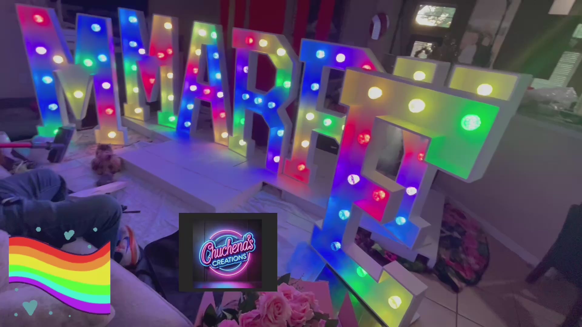 “Marry Me”Marquee Letters RENT 5 hrs