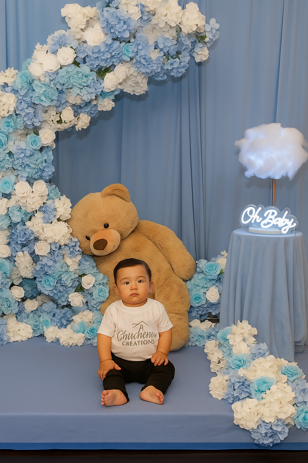 Baby Boy Moon setup