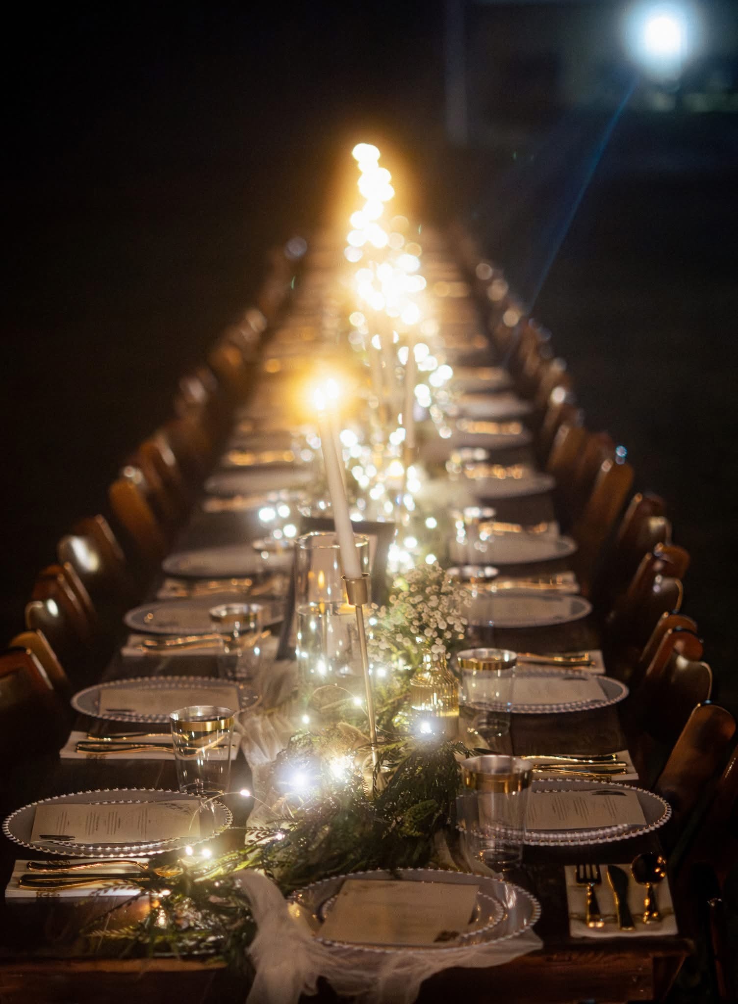 Table setup for 25 ppl