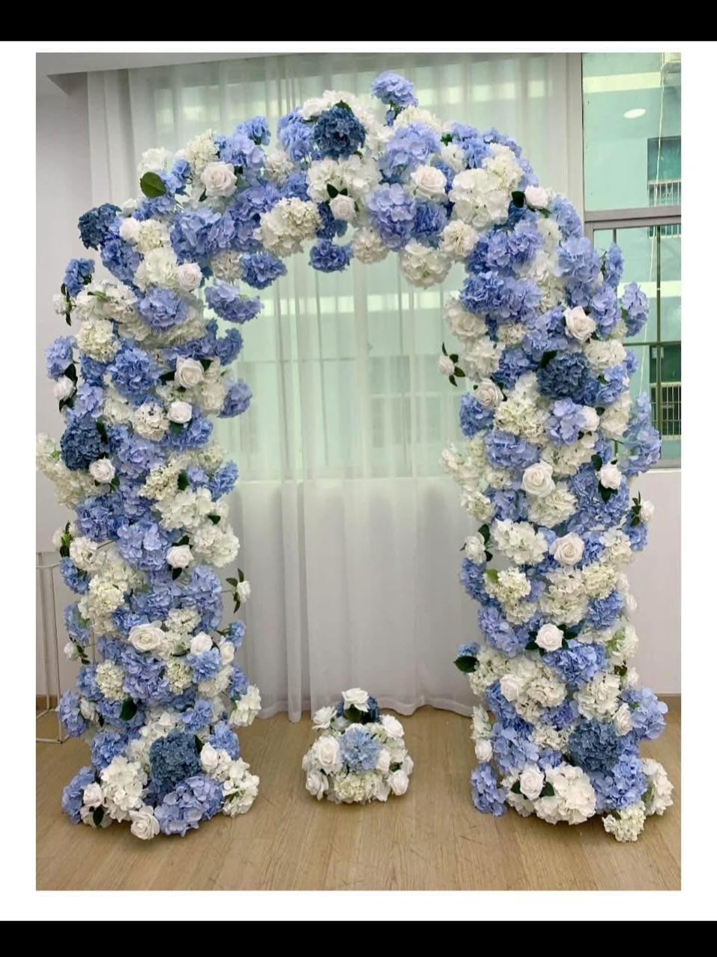 Blue Flower Arch